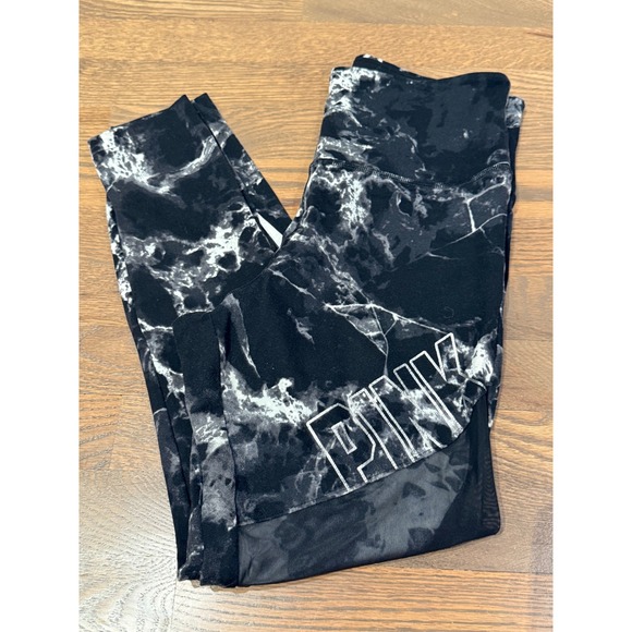 Victoria's Secret PINK‎ Ultimate Marble Mesh Leggings Activewear Size M - Picture 8 of 8